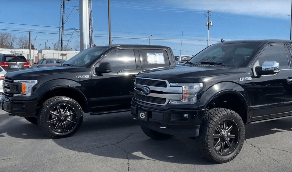 Ford F-150 4 inch lift comparison