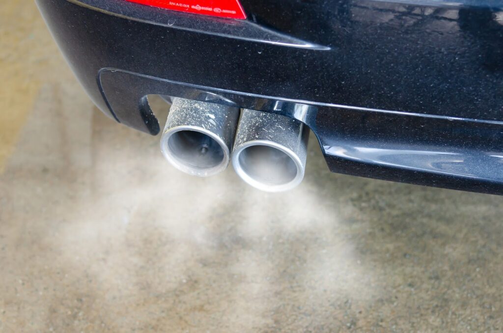 Exhaust coming from tailpipe