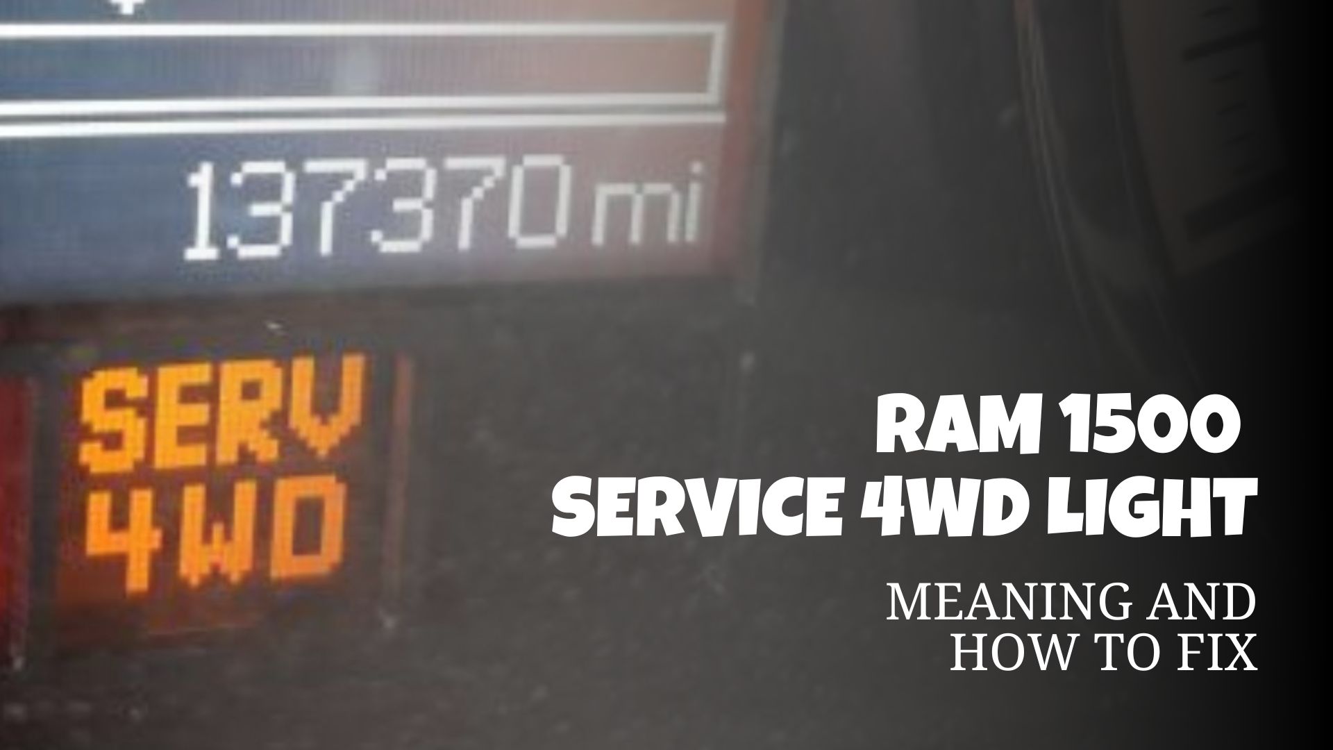RAM 1500 SERV 4WD Light on
