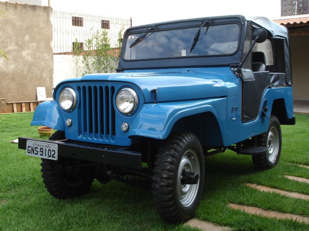 Blue Jeep CJ