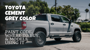 Toyota Cement Gray Color - Paint Code, Where to Buy, and Models Using ...