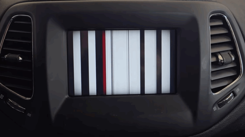 blank broken jeep compass touchscreen