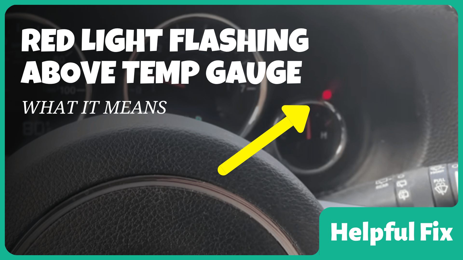 jeep red light flashing above temp gauge