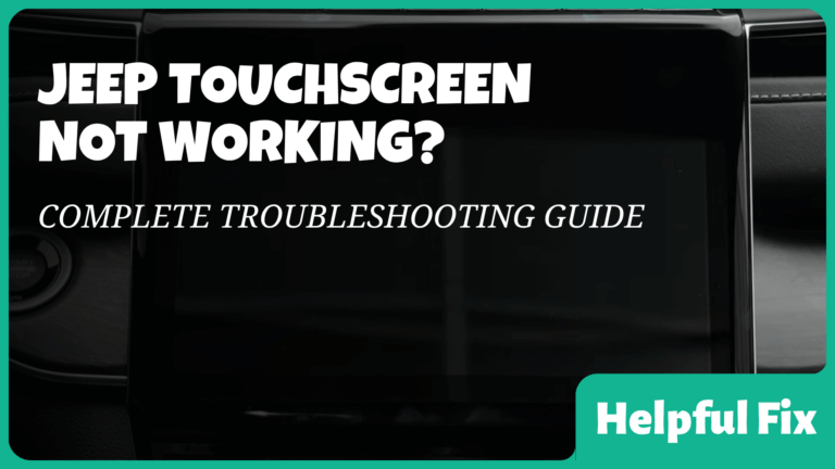 jeep touchscreen not working