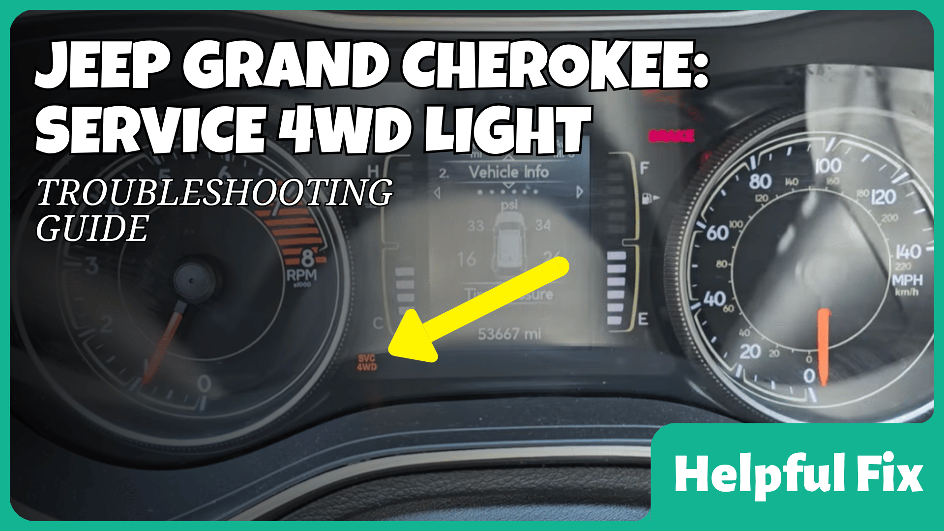 service 4wd jeep grand cherokee